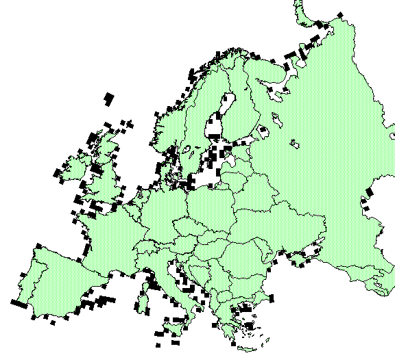 Unused shore and island squares