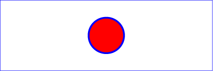 Example circle01 Ä�ā‚¬ā€¯ circle filled with red and stroked with blue