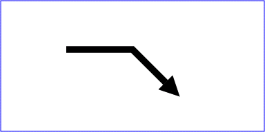 Example Marker Ä�ā‚¬ā€¯ Triangular marker at the end of a path