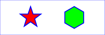 Example polygon01 Ä�ā‚¬ā€¯ star and hexagon